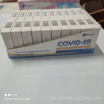 Selbsttesting Covid -19 Antigen -Testkits zum Verkaufsexport